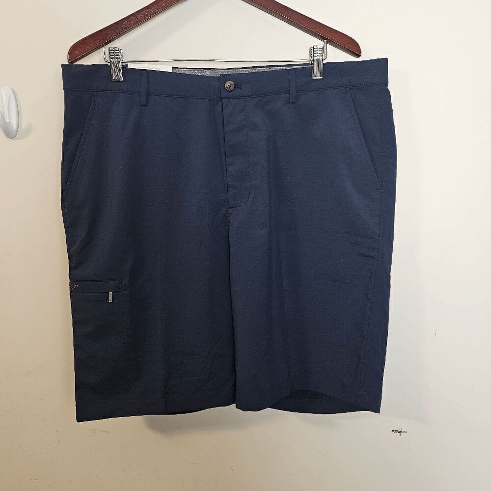 Greg Norman Performance Fabric Short Style G7XDH528 NWT Mens Navy Waist 38